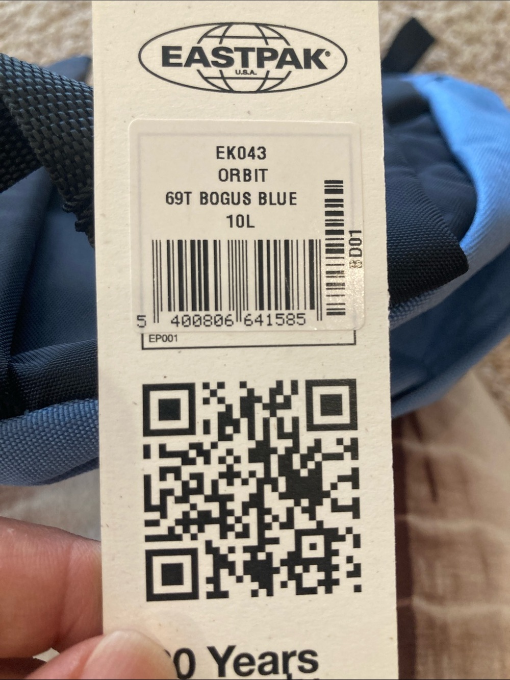 Eastpak Dusty Blue Everyday Mini Backpack Lightweight Travel Backpack NWT - Picture 8 of 9